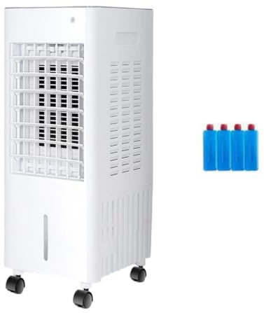 Climatiseur Mobile 4-en-1 Rafraîchisseur d’Air avec Réservoir 0.7L, Climatiseur Mobile avec Télécommande, Minuterie 1-10h, Minuterie et Oscillation à 120° pour Chambre et Bureau