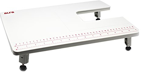 Alfa Ausziehtisch für Nähmaschine, Weiß, 28,5 x 40,5 x 3 cm