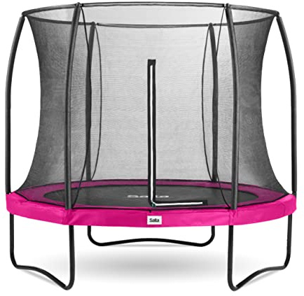 Salta Comfort Edition - Trampolin mit Sicherheitsnetz - ø183cm - Pink | TÜV geprüft, Rundes Trampolin, Gartentrampolin - Set mit Sprungmatte, Sicherheitsnetz, Federn, Randabdeckung
