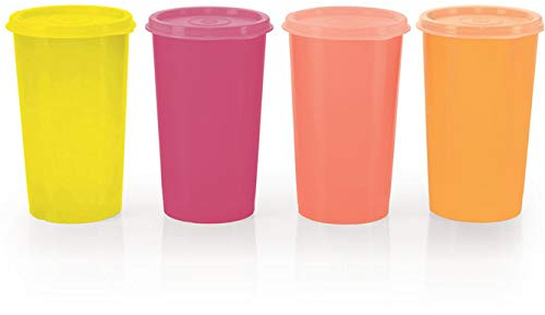 Tupperware Vaso de plástico - 340 ml, 4 piezas, multicolor