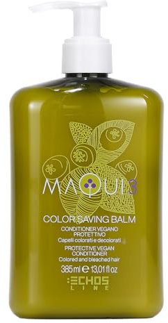 Echosline Maqui 3 Bálsamo para Salvar el Color-Acondicionador Protector Vegano para cabellos teñidos-385 ml, Multicolor, One Size
