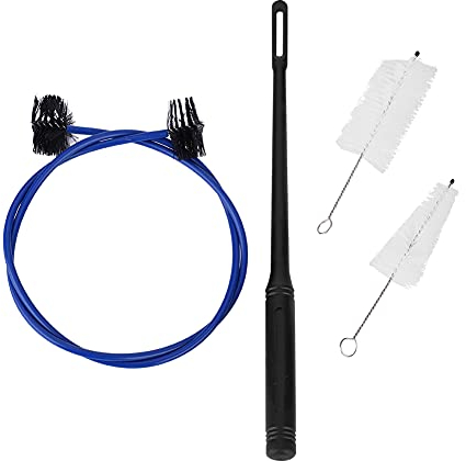 4 Stück Trompetenreinigung Set, Mundstückbürste Trompetentastenbürste flexible Bürste Reinigungsstab Reinigungsstab Trompete Kornett Instrumentenreiniger Pflege Wartungsset Musikinstrument Zubehör