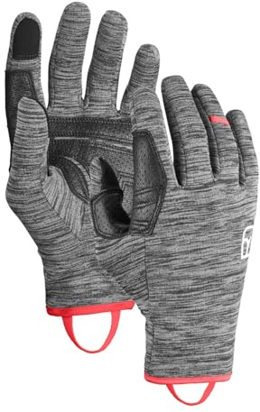 ORTOVOX Fleece Light Glove W - Leichter Fleece-Handschuh mit Smart-Finger und Leder-Handinnenseite für Skitouren - Damen