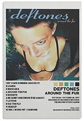 SIPMAN Deftones Around The Fur Canvas Print Home Decorations Posters For Room Aesthetic Wall Art Poster Unframe 12x18inch(30x45cm)