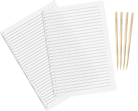 YWNYT Schablonenlineal, 28 cm, A4, 2 Stück, Kunststoff, Gerade, 29 cm lang