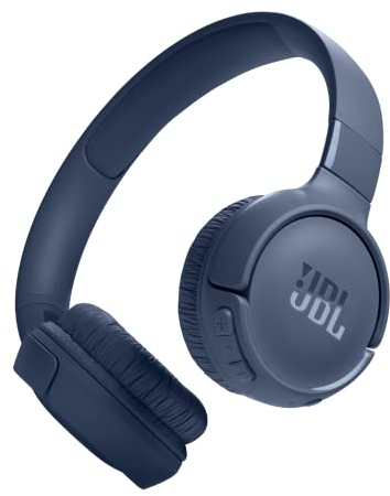 JBL Tune 520 BT Wireless On-Ear Headphones with JBL Pure Bass Sound, Bluetooth 5.3, Hands-Free Calls and 57-Hour Battery Life, Blue