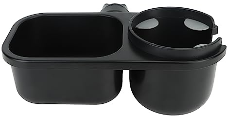 Kinderwagen Getränkehalter mit Snack Tablett, Universelles Kinderwagen Tablett für Snacks Unterwegs, Kinderwagen Tablett Aufsatz mit Getränkehalter für Trinkbecher, Babyflaschen