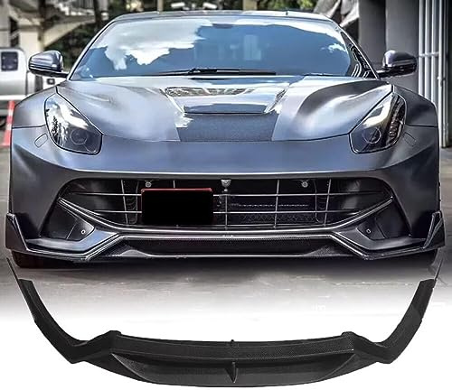 Frontal Alerón Spoiler Labio para Ferrari F12 2012-2017 Berlinetta Coupe 2-Door,Parachoques Delantero Labio Divisor Difusor Kit Carrocería