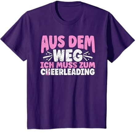 Cheerleading Cheerleader Damen Pompom Cheerleaden Mädchen T-Shirt