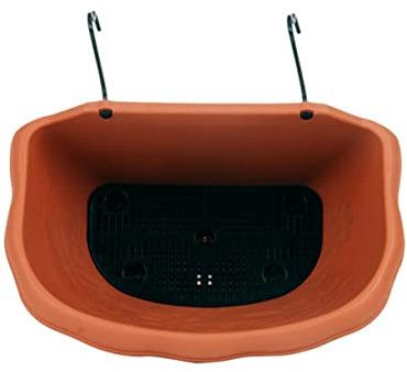 Mipcase Elegante Vaso Da Parete in Resina Vaso Da Appendere in Plastica Marrone Per Piccole Piante