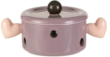 Xafrstyu 1000ml Suppenschalen Keramik, Suppentasse, Suppentassen Mit Henkel, Suppentassen Porzellan, für Suppe, Chili, Rindfleisch, gebackene Bohnen, Orange Suppenschüssel (Violett)
