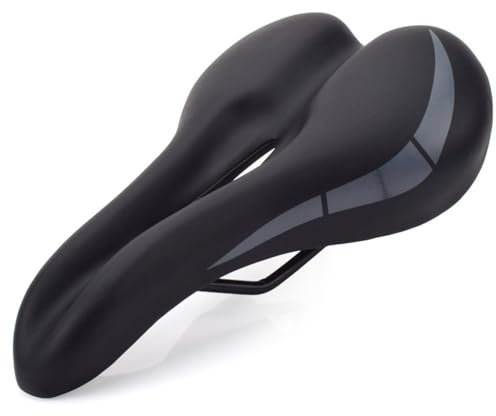 QTANZIQI Fahrradsitz Sattelkissen Bequeme Fahrradsitz PU Lederoberfläche Bequeme Stoßdämpfer Fahrrad Sattelzubehör Sattel