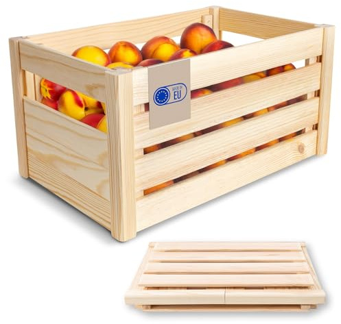 Creative Deco Fällbar trälåda | 46 x 29,5 x 23,5 cm | Lätt att montera