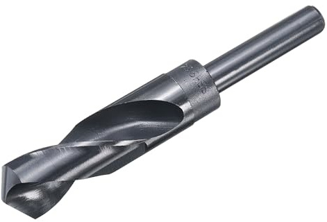 sourcing map 23mm Drill Bit 1/2 Reduced Shank 4341 High-Speed Steel