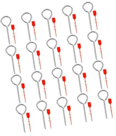 Homoyoyo 20ensembles Goupilles De Verrouillage De Remplacement pour Extincteurs avec Scellés Accessoires De Sécurité pour Équipements Incendie Faciles à Utiliser Et Compatibles avec