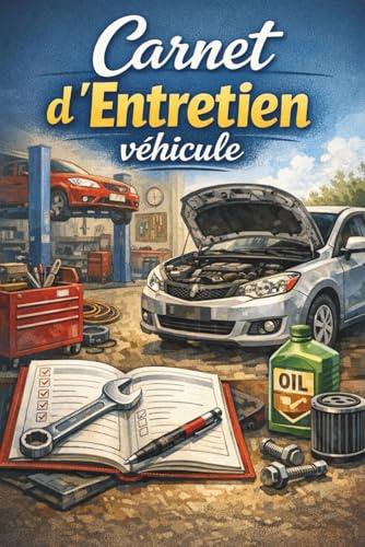 Carnet d’Entretien véhicule: Livret de maintenance voiture à remplir | Suivi kilométrique, contrôle des filtres, vidanges, réparations | Idéal pour particuliers, garagistes, flottes pro