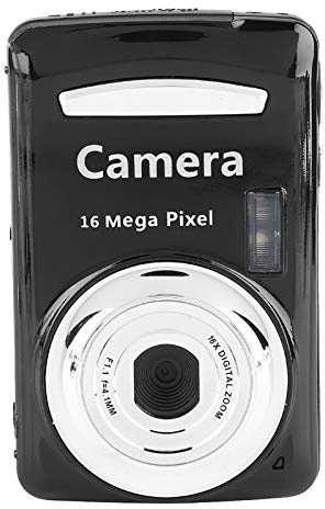 Yechiry Digital Camera Camcorder 16X Optical Zoom 5MP, Vlogging Camera Anti - Shake Compact Portable Camcorder for Photography, Point and Shoot Digital for Teens Beginners (Black)