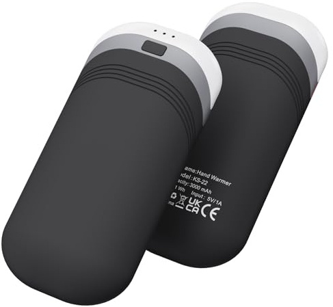 2 Pack Hand Warmers Rechargeable,Thermally Conductive Silicone Hand Warmers for 360° Double-Sided Heat, Ultra-Thin，Portable Pocket-Sized USB Electric Handwarmer, Electronic Gifts for Men Women