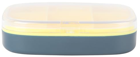 BCOATH Portapillole Settimanale in Plastica Scomparti Giornalieri Per Medicine Integratori e Vitamine, Contenitore Portatile Per Viaggi e Uso Quotidiano