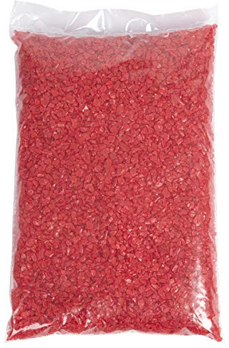 Eurosand Deko Glasnuggets rot 1 Kg - Glas Nuggets - Tischdekoration - Vasendeko - günstig - Dekoration - Tischdeko - Dekomaterial'