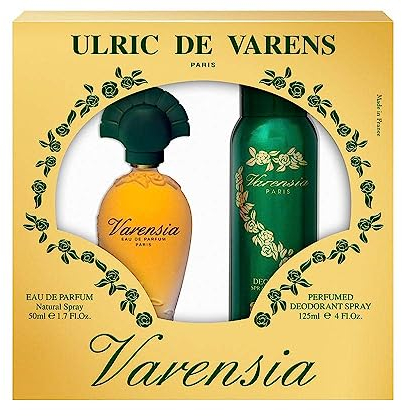 ULRIC DE VARENS - Coffret Parfum Femme Varensia - Eau de Parfum 50 ml + Déodorant Spray 125 ml - Floral, Fruité, Chypré - Made in France