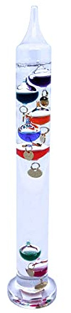 30cm tall Free standing galileo thermometer