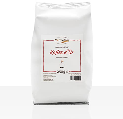 Coffeefair Premium Instant Kaffee d'Or - 10 x 250g löslicher Instantkaffee für Kaffeevollautomaten und Vending-Automaten