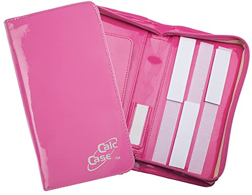 CalcCase Original Schutztasche - hochwertige Schutztasche für Grafikrechner, optimaler Schutz in moderner Lackoptik, Pinke Schutzhülle für Taschenrechner