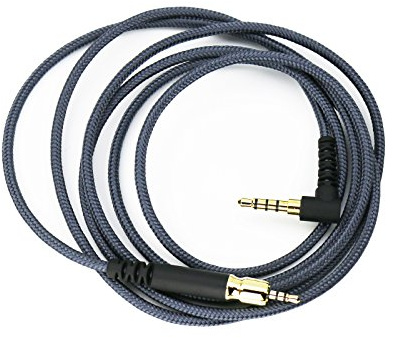 Câble audio de rechange compatible avec les casques de jeu Sennheiser Game One, Game Zero, PC 373D, GSP 350, GSP 500, GSP 600 1,3 m