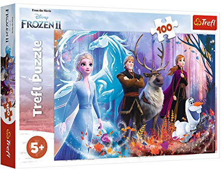 Trefl, Puzzle, Die Magie des eisigen Landes, Disney Frozen 2, 100 Teile, für Kinder ab 5 Jahren