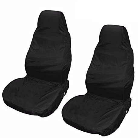CICMOD Car Seat Cover Universal Waterproof Black Seat Protector Pack of 2