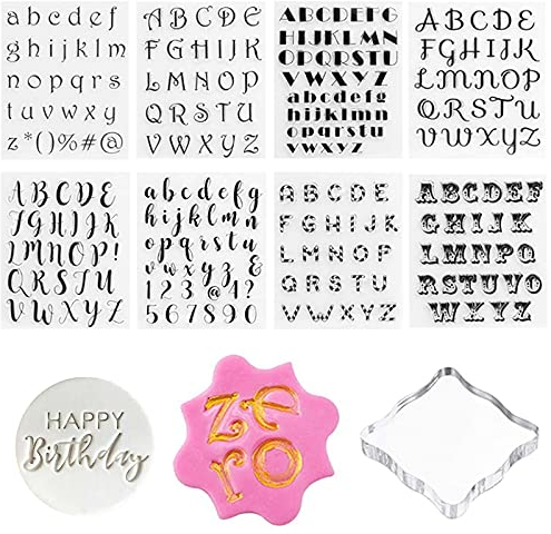 9 Stück Alphabet Kuchen Stempel Werkzeug Fondant Cookie Keksformen Backen Werkzeuge