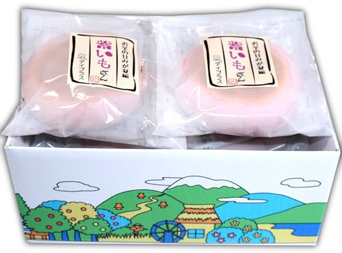 Japanese Breadbox by Dayplus’s Bakery (Purple Sweet Potato Cream filled Pan) DagashiyaBox [PACK OF 10]