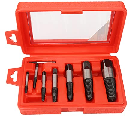 8-teiliges Schraubenausdreher-Set für Beschädigte Schrauben, Easy Out-Schraubenausdreher-Set, Chrom-Vanadium-Stahl, Gebrochene Schrauben, Schraubenausdreher, Abisolierter Schraubenentferner, Schrauben