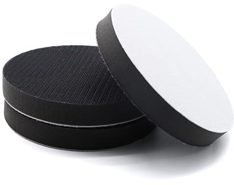 SIJDIEE 3 Pack Interface Pads, 6 Inch Hook and Loop Soft Density Sponge Cushion Buffer Backing Pad, Foam Sanding Interface Pads for Orbital Sander Automotive Woodworking Polishing