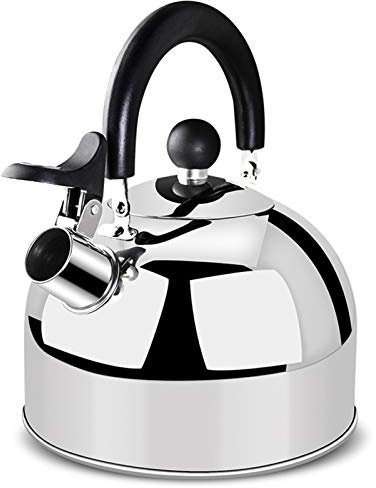 Teekessel Herd Pfeifen Edelstahl Automatische Pfeife Gaskessel Herd Herd Allgemein 2,3 l Kaffee Tee Wasserkanne