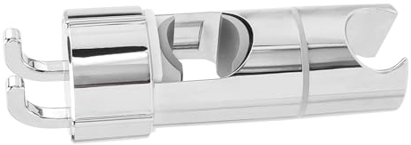 Bestgle universal handbrause halterung 16-26 mm verstellbar duschkopfhalterung für duschstange 360° drehbar brausehalter doppelter öffnung design abs grade kunststoff verchromt silber