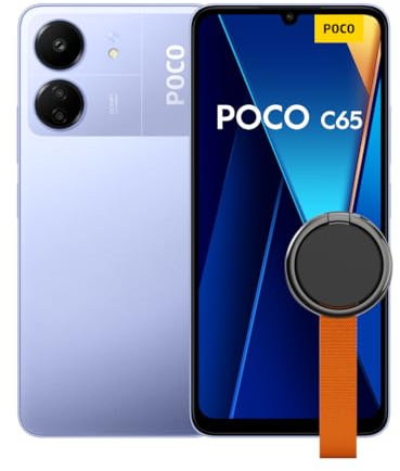 POCO C65 Purple-Smartphone 8+256G-MediaTek Helio G85 processor,Smooth 6.744”90Hz display,18W fast charging(UK Version+2 Years Warranty)
