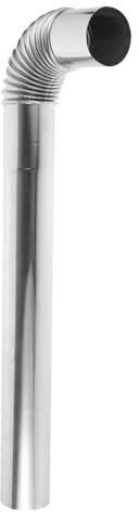 1 Set Tubo Flessibile per Canna Fumaria da Cucina BBQ a Carbone con Coperchio Tubo di Sfiato Tubo di Scarico per Stufa Canna Fumaria di Scarico Flessibile per Stufa Tubo da Fumo in Acciaio Inossida