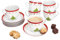 MamboCat Weihnachtstraum Tasses à café avec soucoupes pour 6 personnes I Service en porcelaine avec décoration de Noël pour Noël, Saint-Nicolas et la période de l'Avent