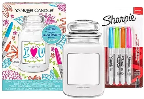 Yankee Candle & Sharpie Scented Candle Gift Set