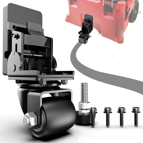 Packout Caster Wheel Kit, Upgraded Metal Front Wheels Fit for Milwaukee 48-22-8427/8426 Packout Rolling Tool Box-Accessories for Packout Toolbox, Folding Packaging Accessories Make Shipping Easy