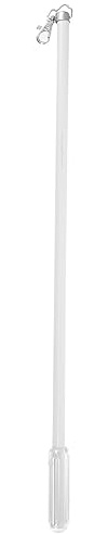 Varilla de Cortina de Aluminio Blanco de 50cm, Tirador Manual | Cinta de Cortina, Barra de Cortina Tiradores, Manual Deslizante, Ergonómica y Resistente