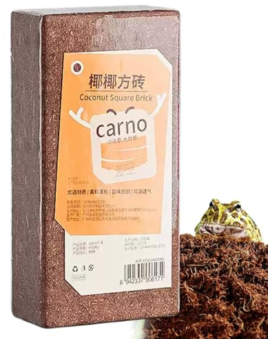Coco Fiber - Ropa de Cama de Serpiente de sustrato de Fibra de Coco comprimida | Ropa de Cama de hábitat de Tortugas para, lagartos, Ranas