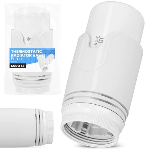 Thermostatkopf Heizkörper Regler Heizkörperthermostat Heizung Ventil Heizungsventil Temperatursteuerung Energiesparend Büro Zuhause Badezimmer Weiß
