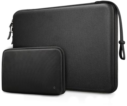 FINPAC Laptopväska Hårt Skyddsfodral för 15,3 MacBook Air M5 M4 M3 M2 2026-2023, 16 MacBook Pro M5 Pro/Max M5 M4 M3 M2 M1 2026-2019, 15,4 Pro 2016-2019, Stötsäkert Fodral med Tillbehörspåse