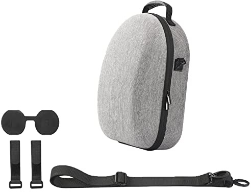 Uqezagpa Small Traveling Bag EVA Carrying Box for VR2 Headset Storage Bags Box Handbag Protectors Holder Easy to Open Close Storage Bags with Zipper
