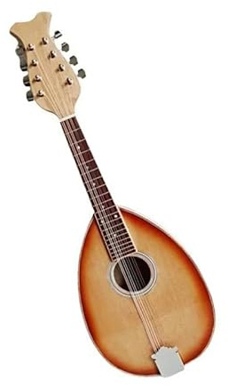 Beginner Mandolin High Pitch Mandolin Hard Case Scoop Wooden Instruments(Sun Color)