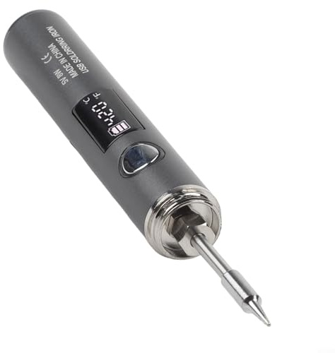 CWOQOCW Portable Cordless Soldering Iron Kit with Adjustable Temperature LCD Display USB Powered Quick Heat-Up for Precision Repairs(L002)