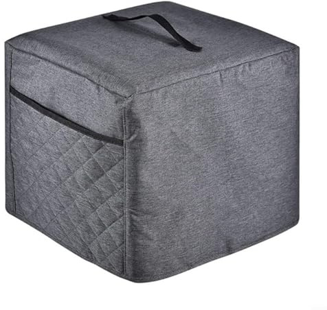 Snowchecking Housse pour trancheuse à viande avec tissu Oxford imperméable et sac de rangement avec poches latérales pour le rangement de la cuisine, compatible avec la plupart des modèles